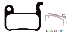 Disc Brake Pads-SHIMANO: DPS-SH-04 -X-B